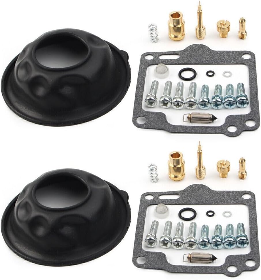 ya 2 8.15 Carburetor Carb Repair Kit w/Plunger Diaphragm for Yamaha XV750 Virago 750 88-97