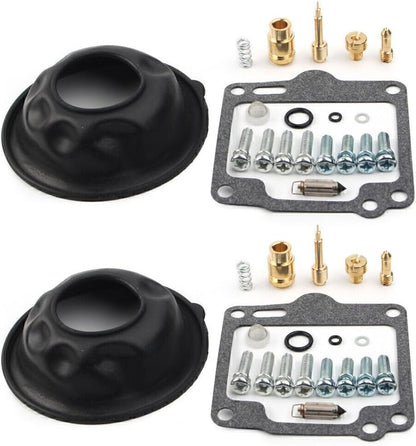ya 2 8.15 Carburetor Carb Repair Kit w/Plunger Diaphragm for Yamaha XV750 Virago 750 88-97