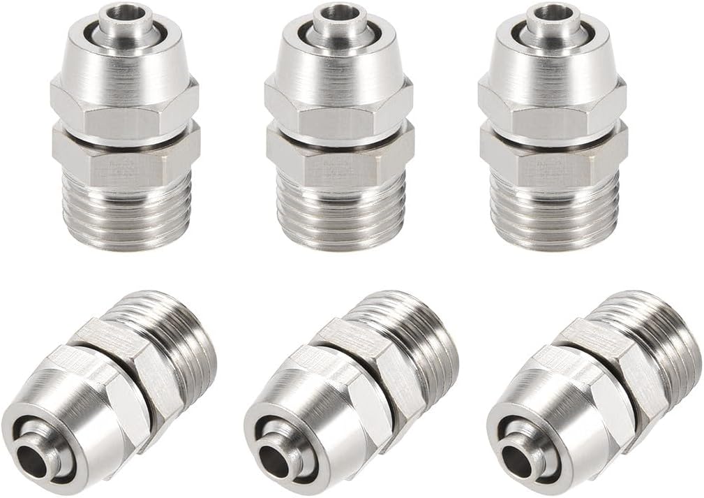 ya 14 9.20 baidi Re ble Fitting, Quick Coupler 1/4 G Male x 9/32 Hose ID Air Hose Plug 6pcs-1