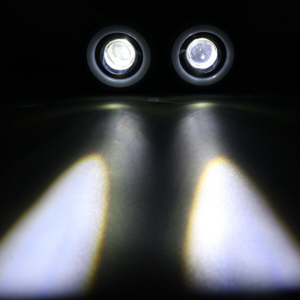 ya 4 8.14 Motorcycle Twins Double Headlights with Mount for Harley Street Fat Boy