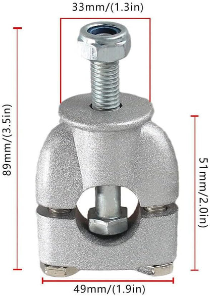 ya 7 8.24 baidi 22mm 7/8 inch handlebar riser mounting clamp adapter for motorcycles, ATVs, off-road bicycles 