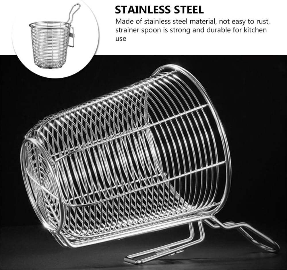 ya 14 9.20 baidi Set of 2 Stainless Steel Colander Kitchen Strainer with Handle Noodle-1
