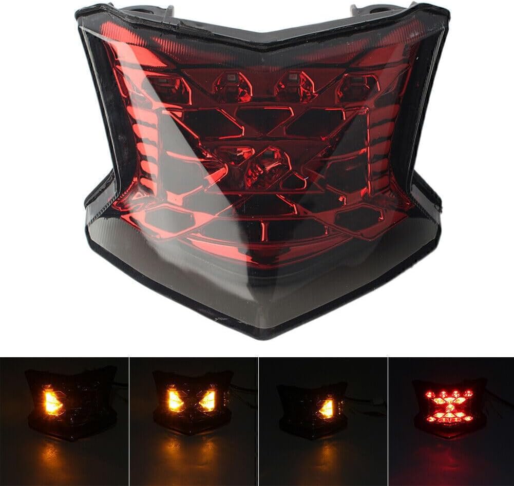 ya 10 9.16 zhengce Rear Taillight Brake Turn Signal Lamp for Kawasaki Z900 / Z650 ABS 2017-201