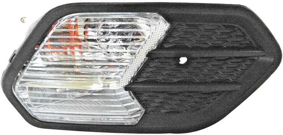 ya 10 9.16 zhengce 1Set Right Fog Driving Light Lamp w/Cover Bezel for Ford Escape 2017 2018 2