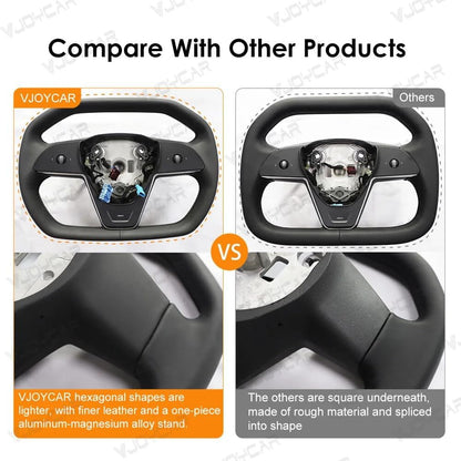 ya 16 10.20 baidi The latest Cybertruck steering wheel handle is compatible with Model Y 3.