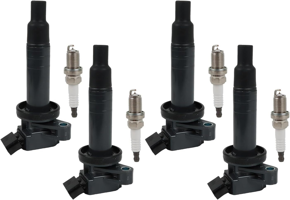 ya 9 10.24 4x Ignition Coils + 4x Iridium Spark Plugs for COROLLA for Toyota Matrix Celica00-08