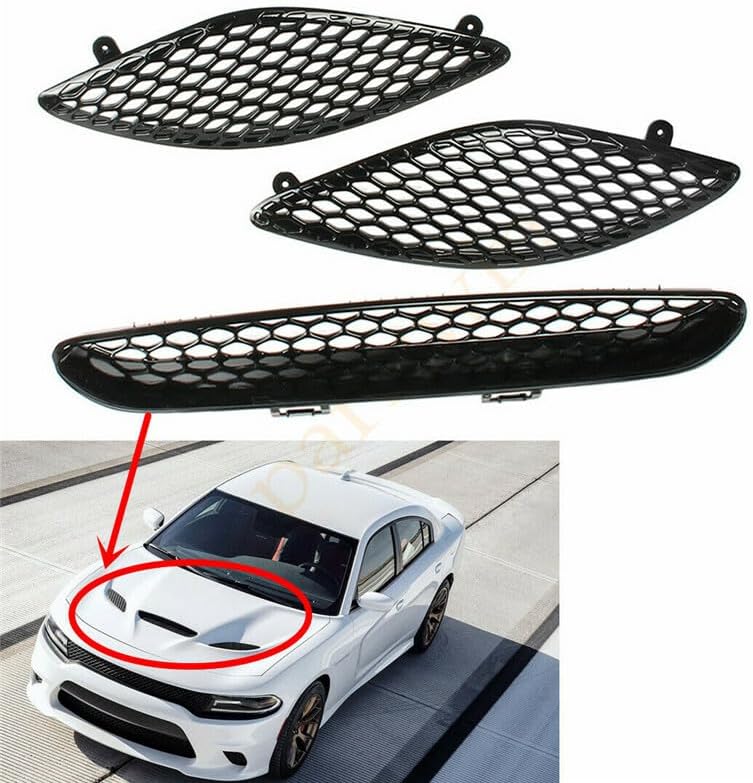 ya 2 8.15 Front Grille Grill Bonnet Protective Cover Suitable for Dodge for Charger SRT Hellcat 2015-2020