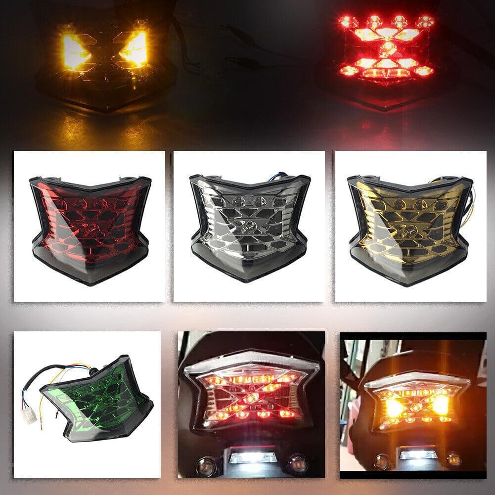 ya 10 9.16 zhengce LED Brake Taillight Turn Signal Lamp for Kawasaki Z900 Z650 650 ABS 17-18