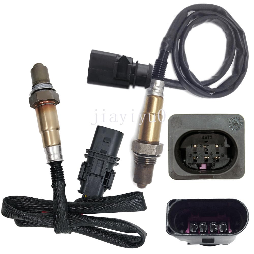 ya 4 8.8 2pcs Oxygen Sensor Up+Down for 2013-2015 for Audi Q5 2.0L Only fit Flex Fuel Engine