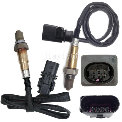 ya 3 8.24 baidi 2pcs Oxygen Sensor Up+Down for 2013-2015 for Audi Q5 2.0L Only fit Flex Fuel Engine