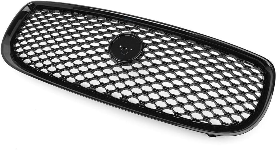 ya 2 8.15 1X Car Radiator Front Bumper Upper Grille Grill Black Fit for Jaguar XE 2015-2018 17