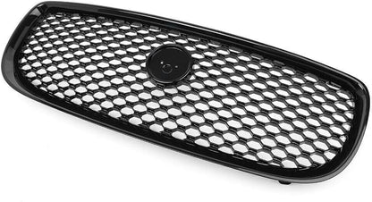 ya 2 8.15 1X Car Radiator Front Bumper Upper Grille Grill Black Fit for Jaguar XE 2015-2018 17