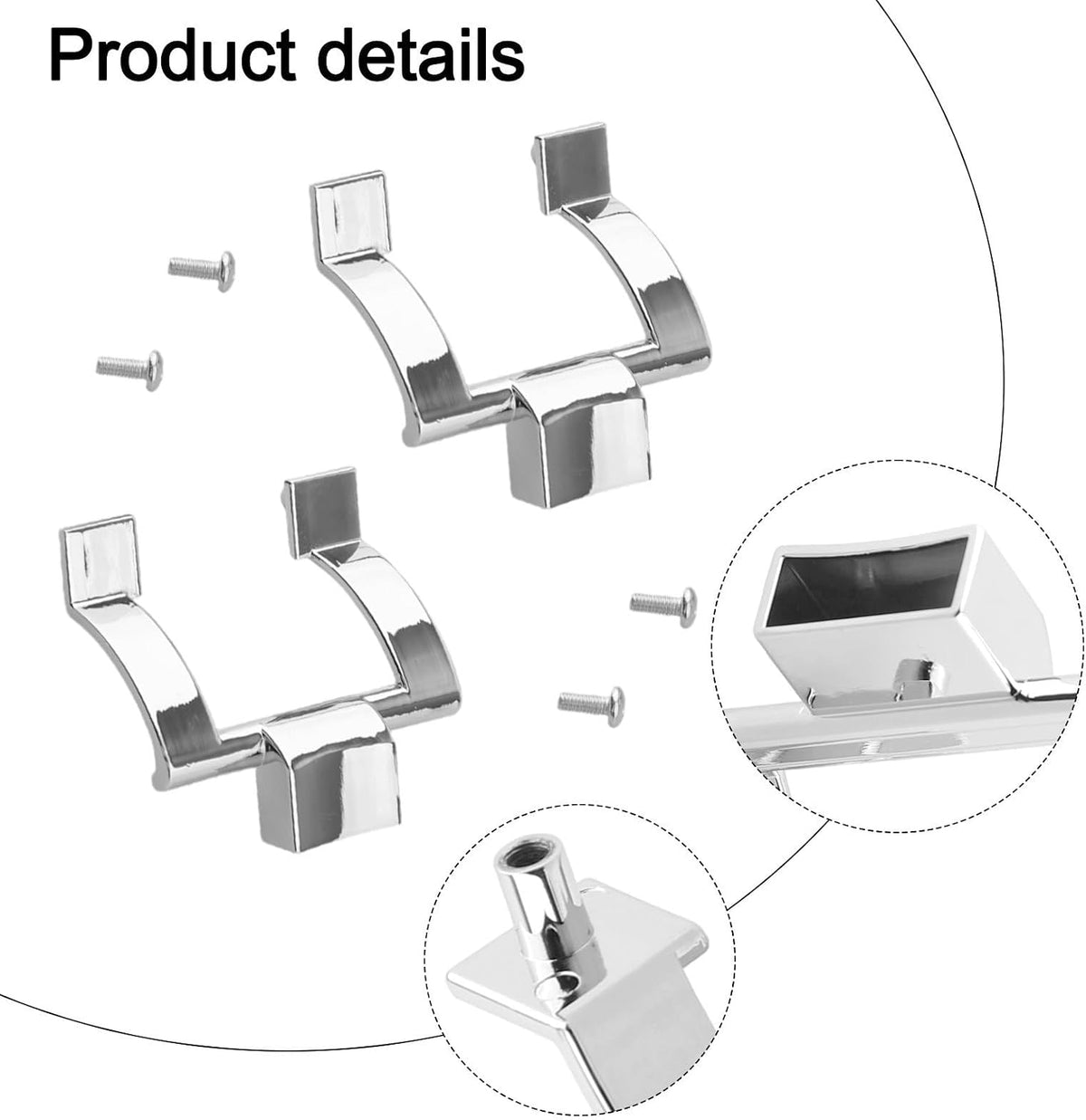 ya 26 10.21 baidi Towel Bar Handles Replacement Kit Featuring Sturdy Zinc Alloy Materials