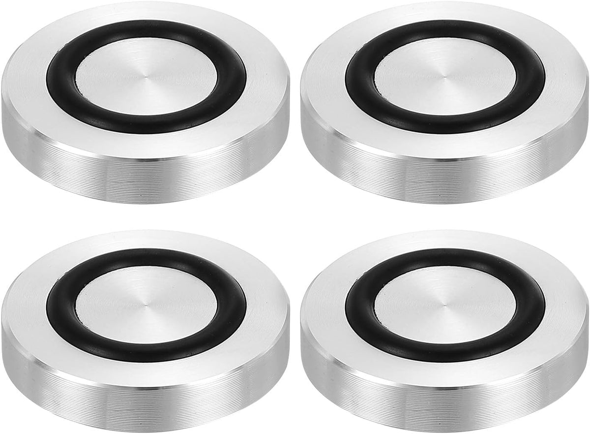 ya 26 10.21 baidi M8 30mm / 1.2 Dia 8mm Aluminum Disc Glass Top Adapter with Rubber Ring 4pcs