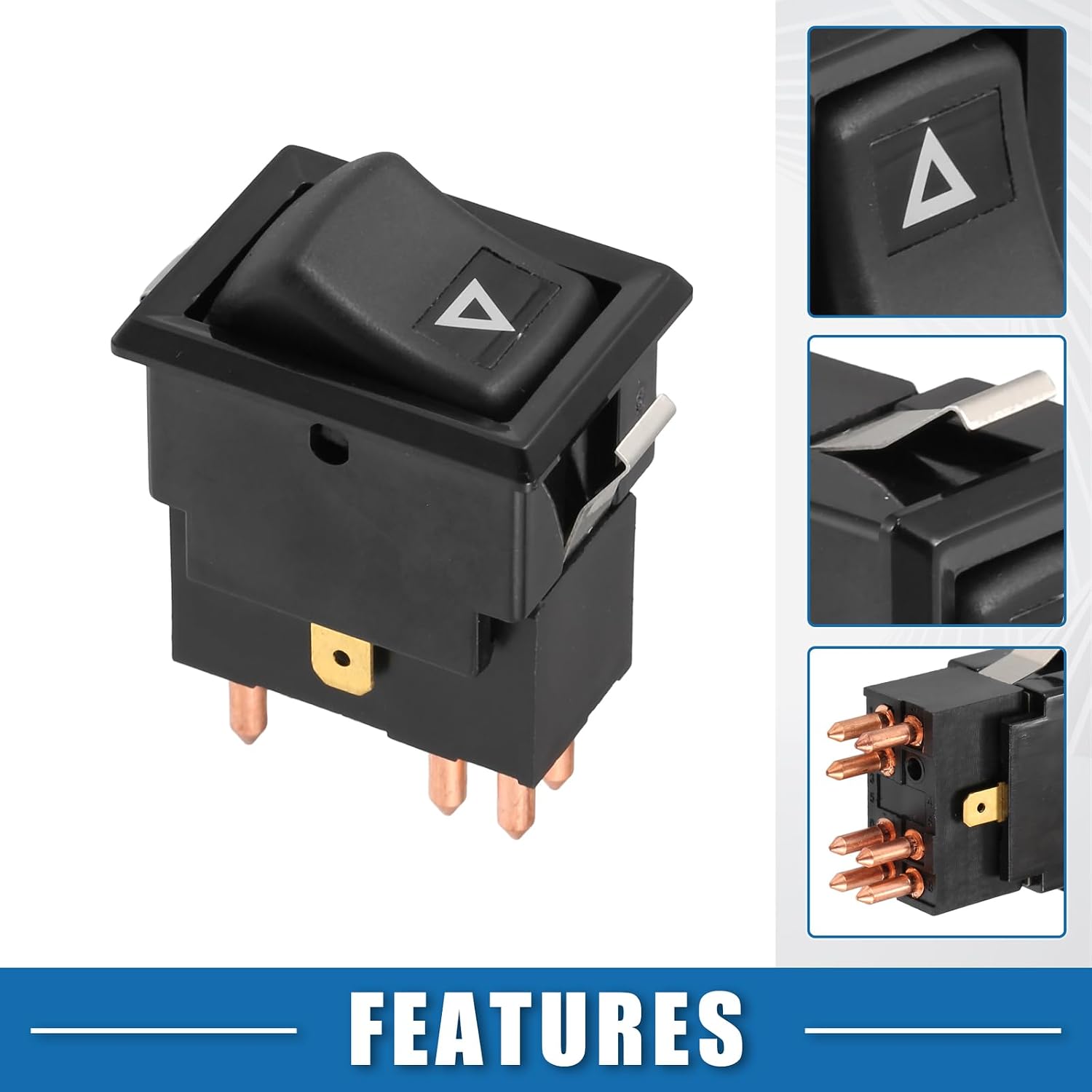 ya 8 8.24 baidi Warning Indicator Switch No.YUF101490 Lights Button for Land Rover for Defender 90