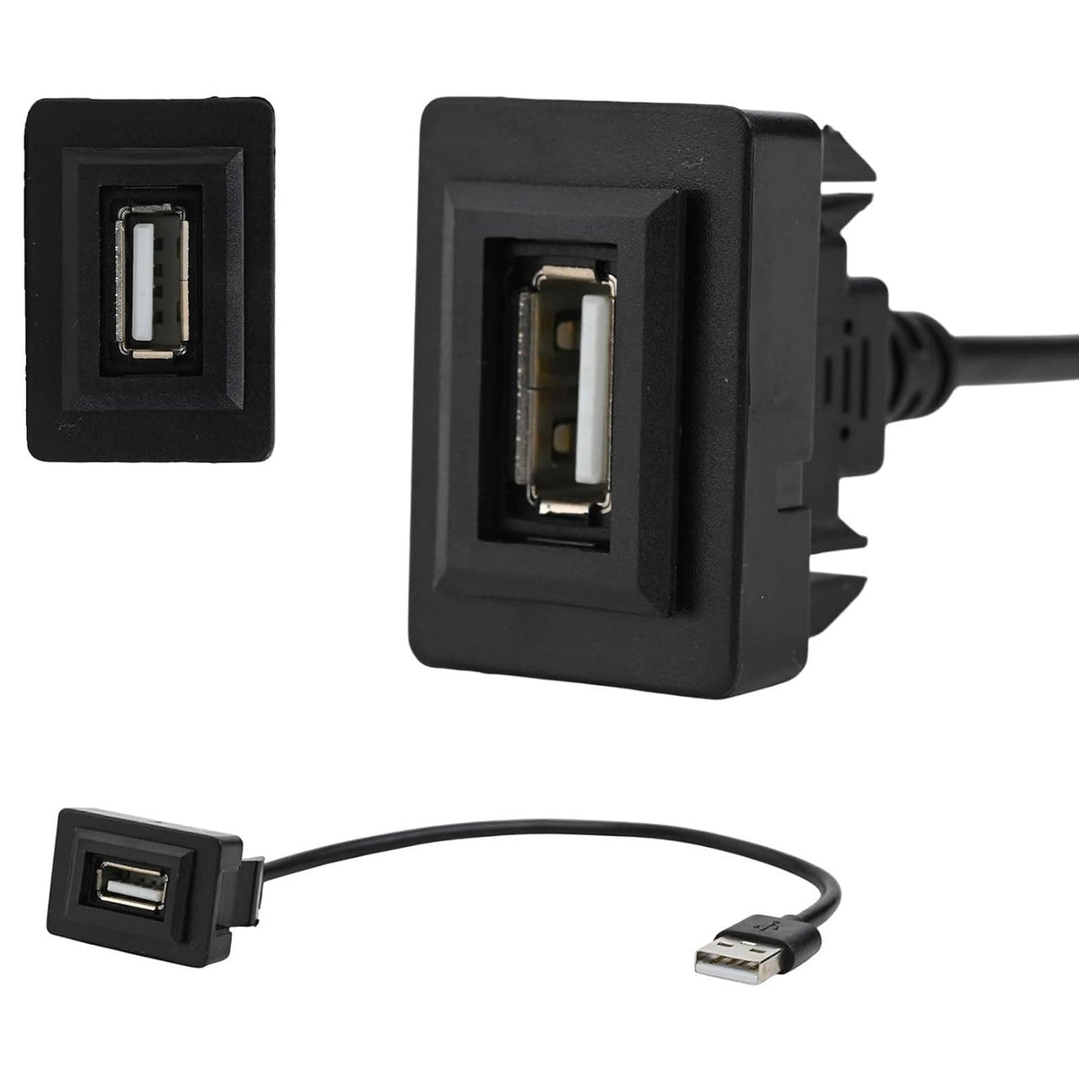 ya 23 10.7 baidi for for Toyota USB Socket Cable with for Minimum Cut Out Requirement Fits Models