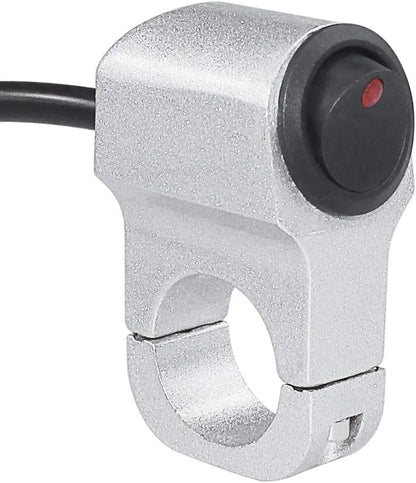 ya 4 8.14 Motorcycle Headlight Brake Fog Light Handlebar Switch ON-OFF Button 12V 22cm