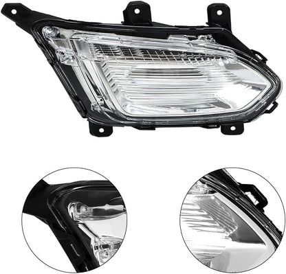 ya 9 10.24 Passenger/Right LED Fog Lamp Assembly Chrome for Chevrolet Equinox 2016-2017