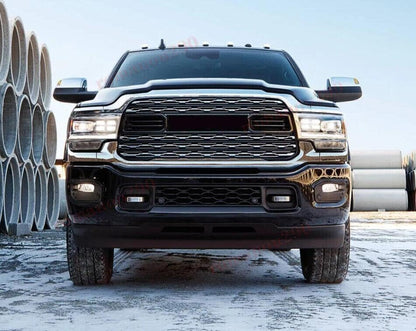 ya 9 10.24 for Ram 3500 2019-2022 LED Front Bumper Fog Lights w/Bracket Wires Switch Kit