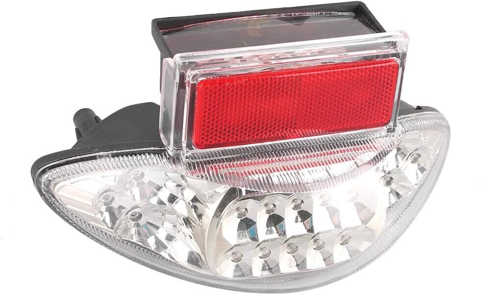ya 4 8.10 1X Clear LED Taillight for Suzuki Hayabusa GSX1300R 1999-07 w/Turn Signal Lamp