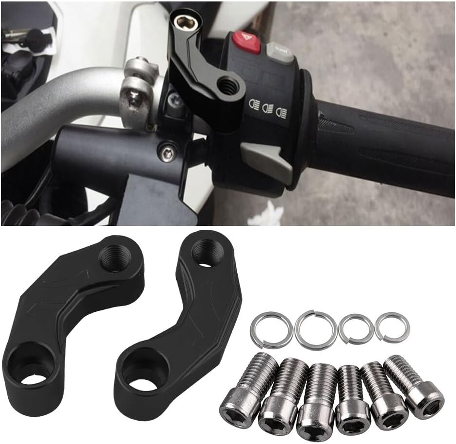ya 4 8.10 Motorcycle Mirrors Riser Extension Brackets Adapter for BMW R1200GS LC R1200
