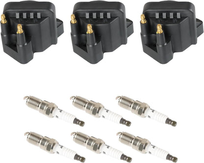 ya 9 10.24 3x Ignition Coil & IRIDIUM Spark Plug Kits for Buick Allure 2005-2009 DR39+3951