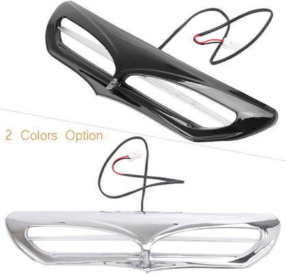 ya 6 8.14 For Harley 14-UP FLHX FLHTCU ABS Motorcycle Batwing Fairing Vent Trim LED Light
