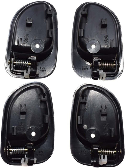ya 2 8.15 4 Pack Interior Door Handle 82610-22001 for Hyundai Accent 1995-1999 82620-22001