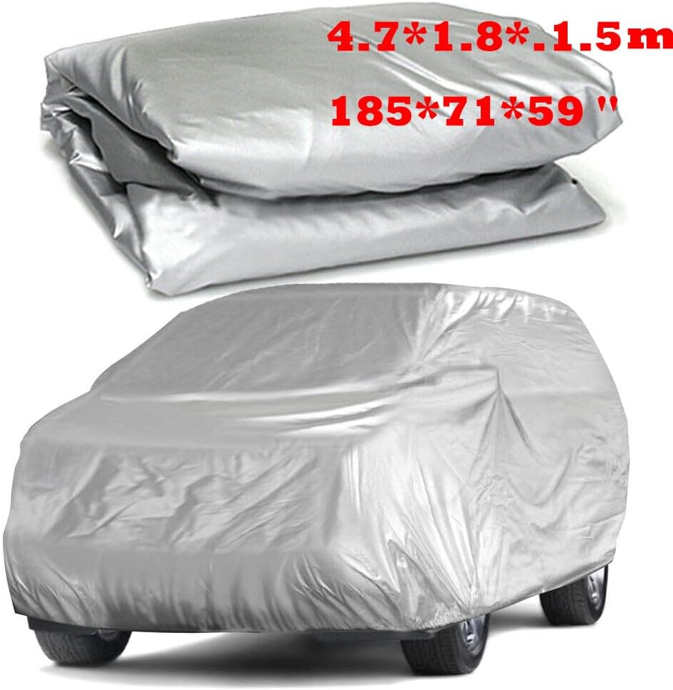 ya 5 8.24 baidi WaterProof Full Car Cover For Outdoor Dust UV Ray Rain Resistant Fits Small Car