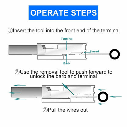 ya 6 8.24 baidi 73Pcs Wire Terminal Removal Tool Car Electrical Wiring Crimp Connector Pin Kit