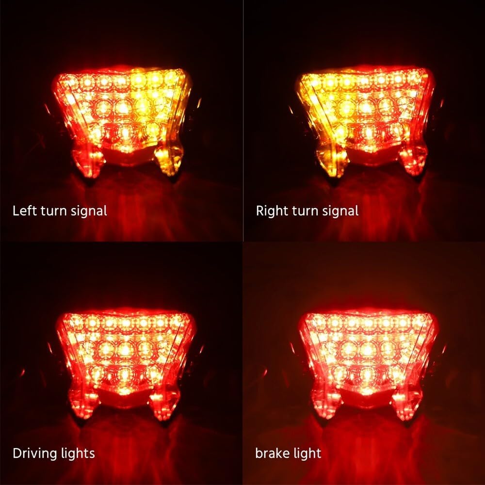 ya 23 10.7 baidi for BMW S1000RR S1000R LED Tail Brake Light Integrated Turn signal Blinker Amber