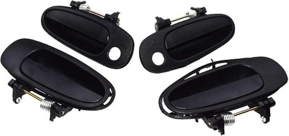 ya 5 8.10 for Toyota for Corolla 93-97 Exterior Door Handle Front and Rear Left Black 4 pcs