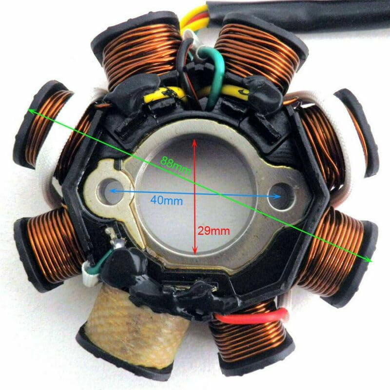 ya 2 8.15 DC Ignition Stator Magnetic Coil Generator 8 Rod for GY6 150cc 125cc Scooter ATV