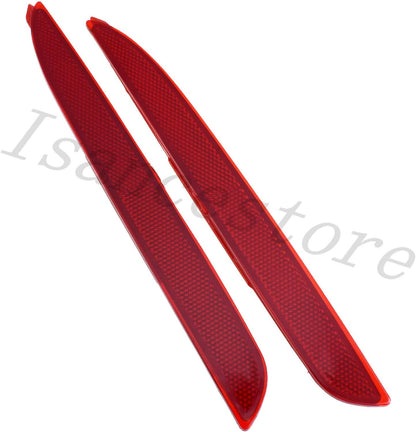 ya 4 8.10 Pair of Red Lens LED Rear Bumper Reflector Stop Brake Lights for 2010-2013 for Mazda 3 
