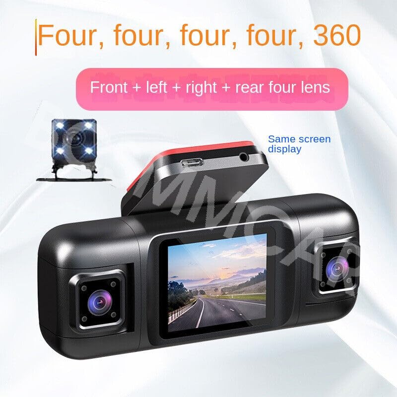 ya 6 8.24 baidi 4 Lens FHD Car DVR Dash Cam Recorder G-Sensor Front Rear Left Right Camera