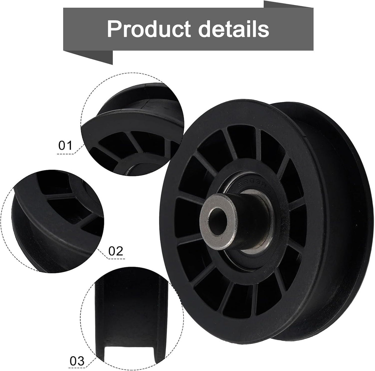 ya 26 10.21 baidi Part Accessories Lawn Tractor 194327 532194327 Flat Idler Pulley