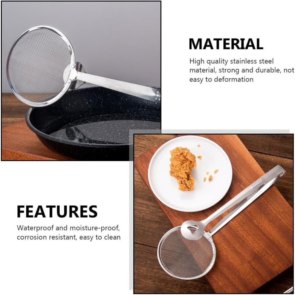 ya 14 9.20 baidi 2 Pcs Grease Filter Clip Tongs Mesh Food Strainers Colander with-1