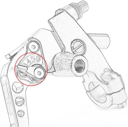 ya 4 8.14 Universal 7/8 22 Motorcycle Brake Lever Clutch Lever + Handlebar Brake Cylinder Blue