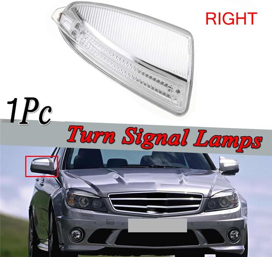 ya 6 8.24 baidi Car Door Right Mirror Turn Signal Lens Light for Mercedes-Benz W204 2048200721