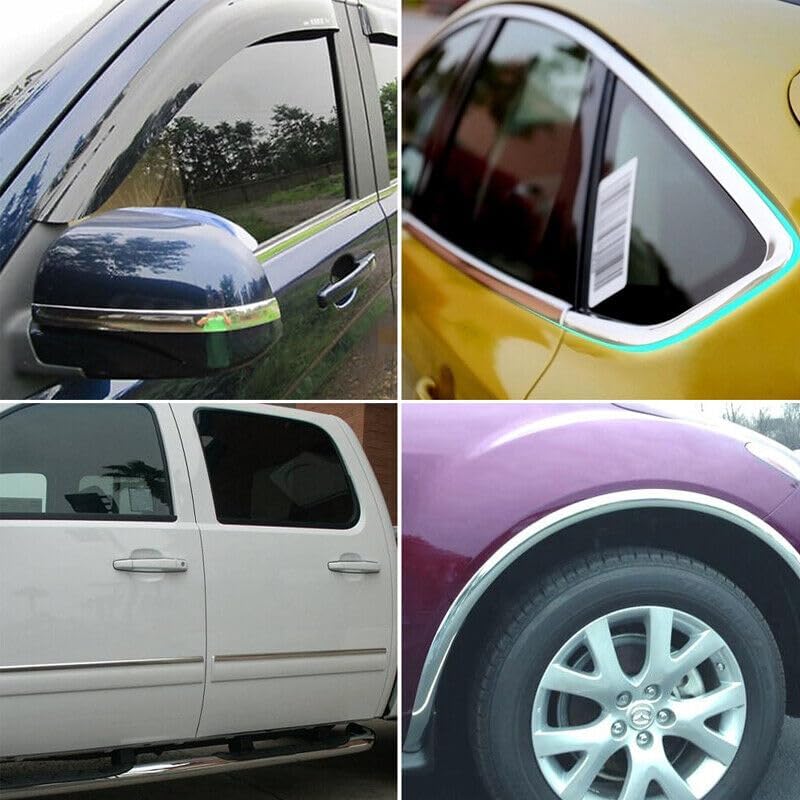 ya 4 8.8 3-Meter Truck car Chrome Plated Decorative Strip Grille Window Door Bumper Parts