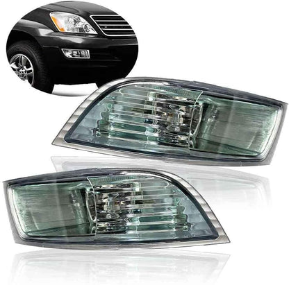 ya 10 9.16 zhengce 2PCS Bumper Fog Light Driving Lamps for Lexus GX470 2003-2009 W/Blubs Left+