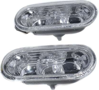 ya 9 10.24 One pair of transparent side marker lights for VW for JETTA for Golf MK4 PA
