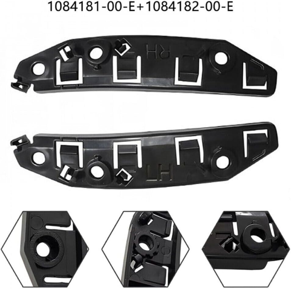ya 5 8.10 2X Front Left Right Bumper Bracket Retainer for Tesla Model 3 17-23 1084181-00-E