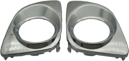 ya 4 8.10 Front bumper fog light hole cover inserted into LH right grip 2 pieces chrome suitable for Toyota Venza 09-12