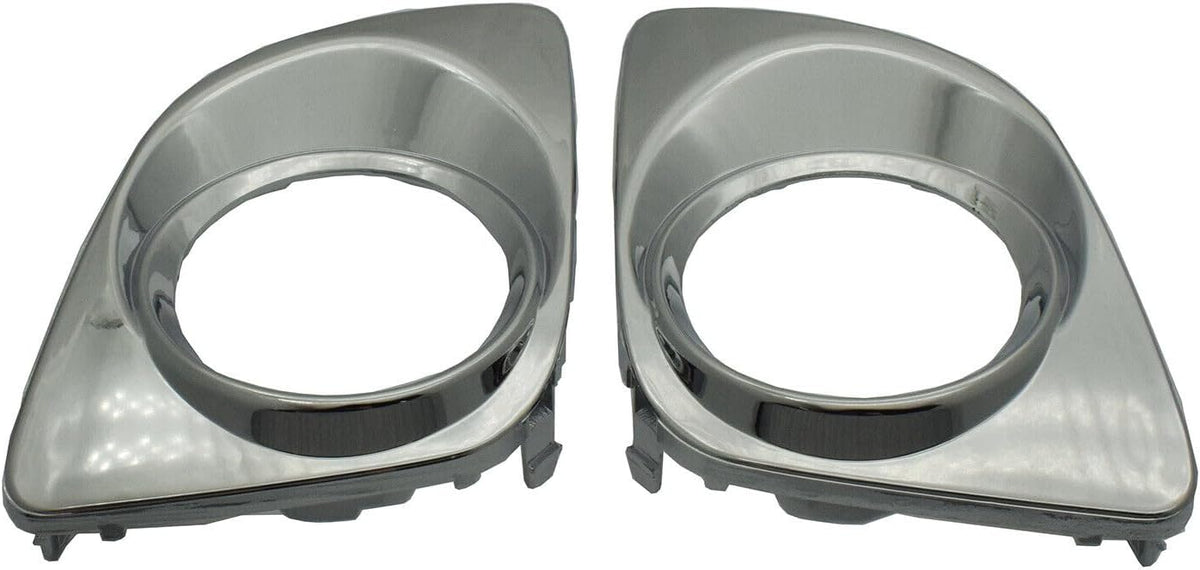 ya 10 9.16 zhengce Front bumper fog light hole cover inserted into LH right grip 2 pieces chro