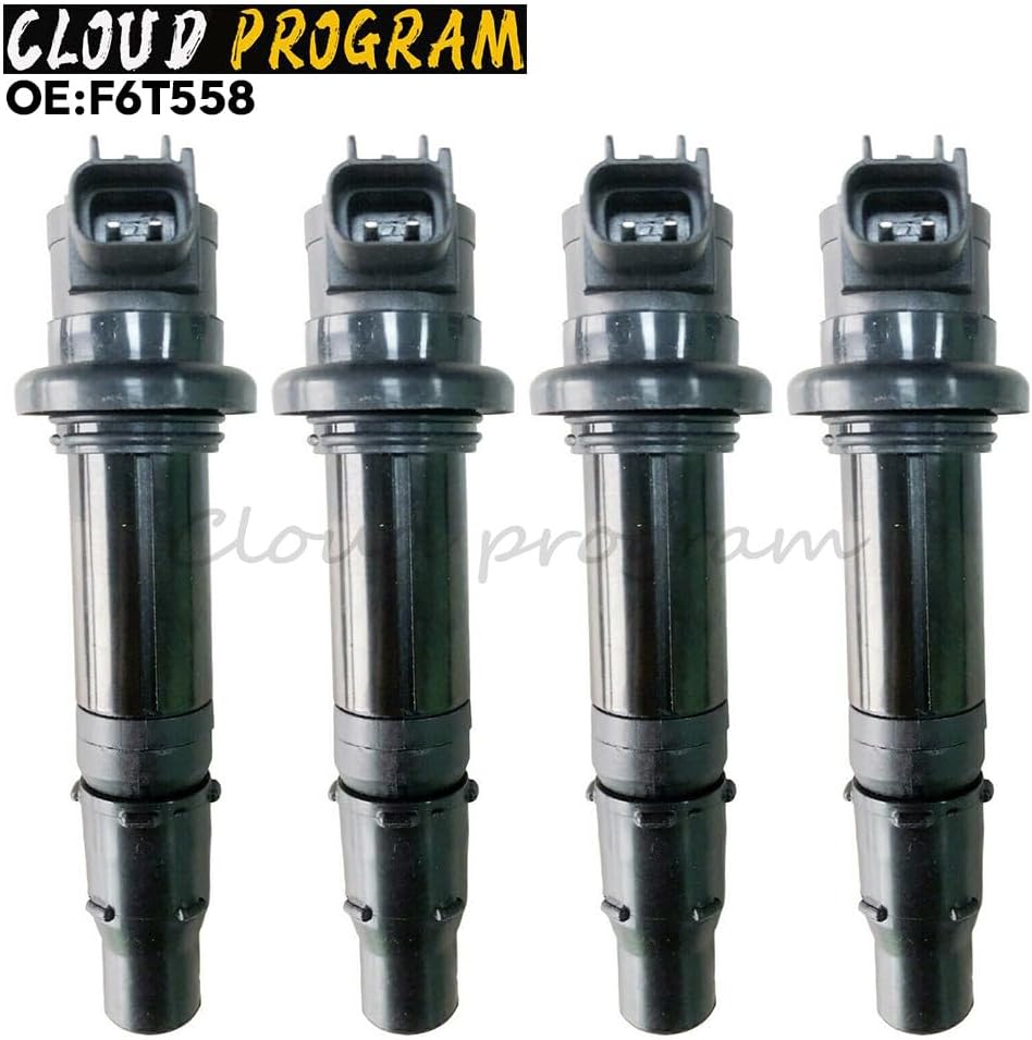 ya 4 8.14 F6T558 4 pc Motorcycle Ignition Coils F6T568 for Yamaha R6 RJ15 Bj 2009 Engine