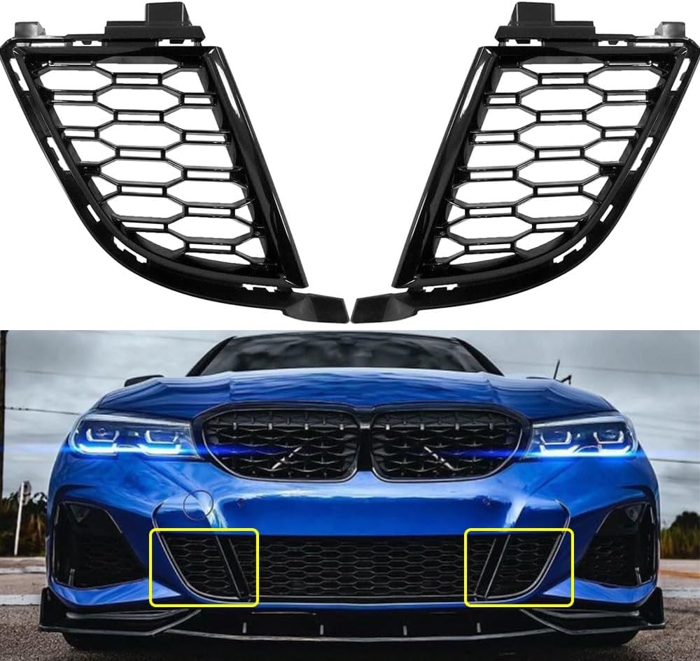 ya 27 10.13 baidi Fits For G20 G21 330i M Sport 19-22 Front Left & Right Bumper Under Mesh Grille