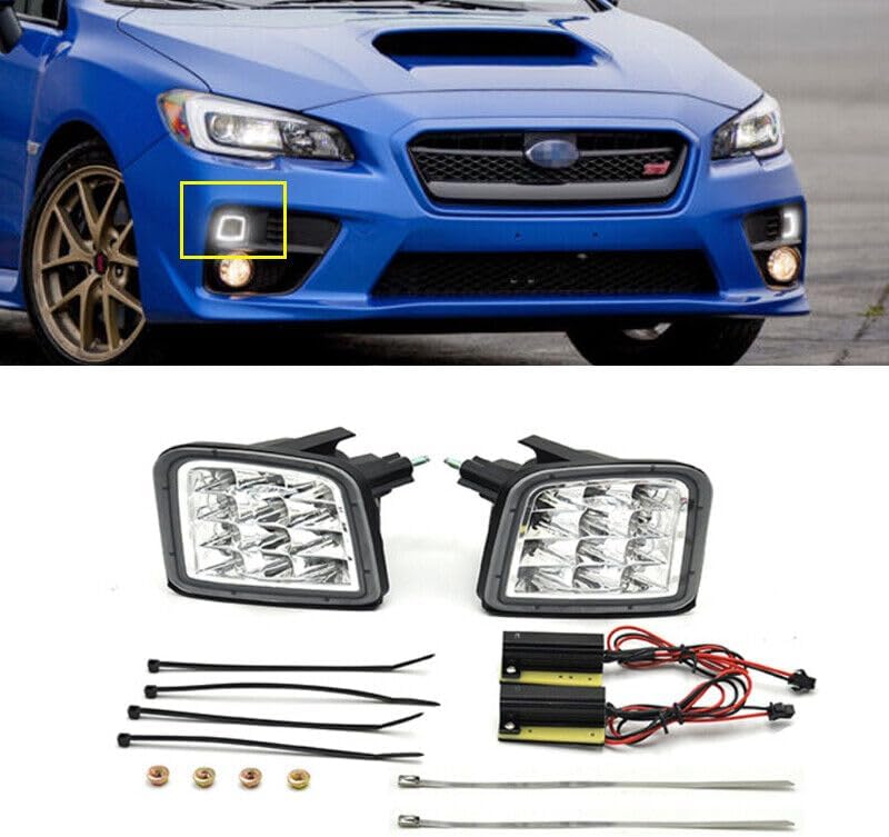 ya 2 8.15 1 set of clear LED front corner DRL signal lights suitable for Subaru WRX STI 2015-2021