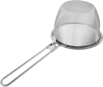 ya 14 9.20 baidi Stainless Steel Colander Pasta Strainer with Handle Noodle Spoon-1