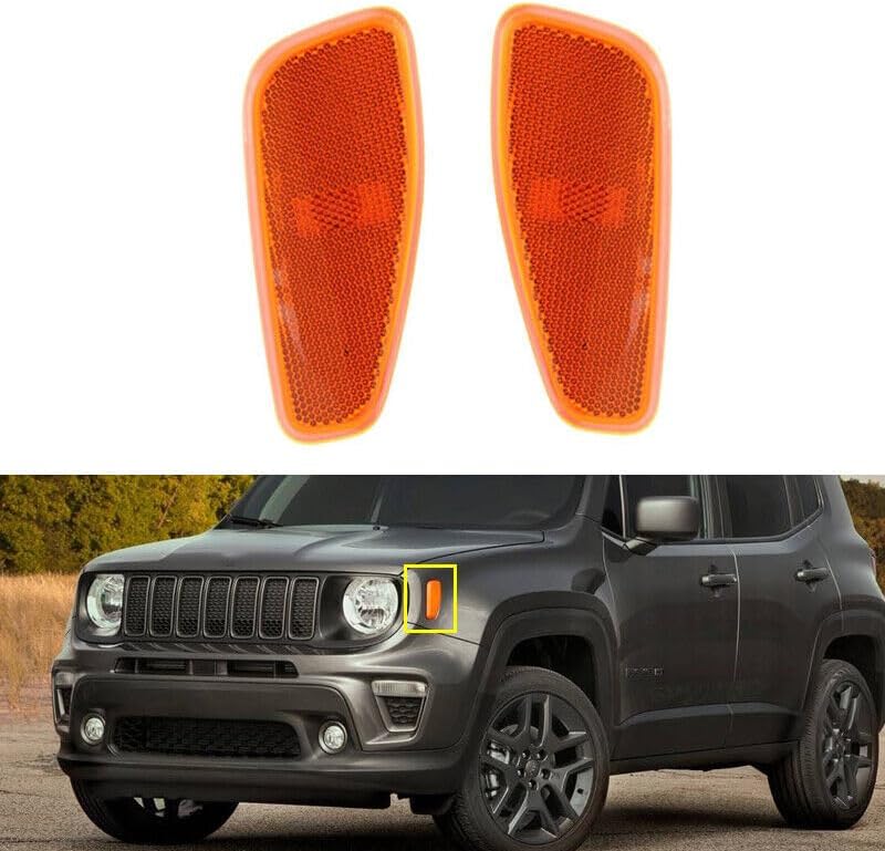 ya 7 8.24 baidi LH&RH front Side Marker Lights Width Lamp for Jeep Renegade 2015-2021